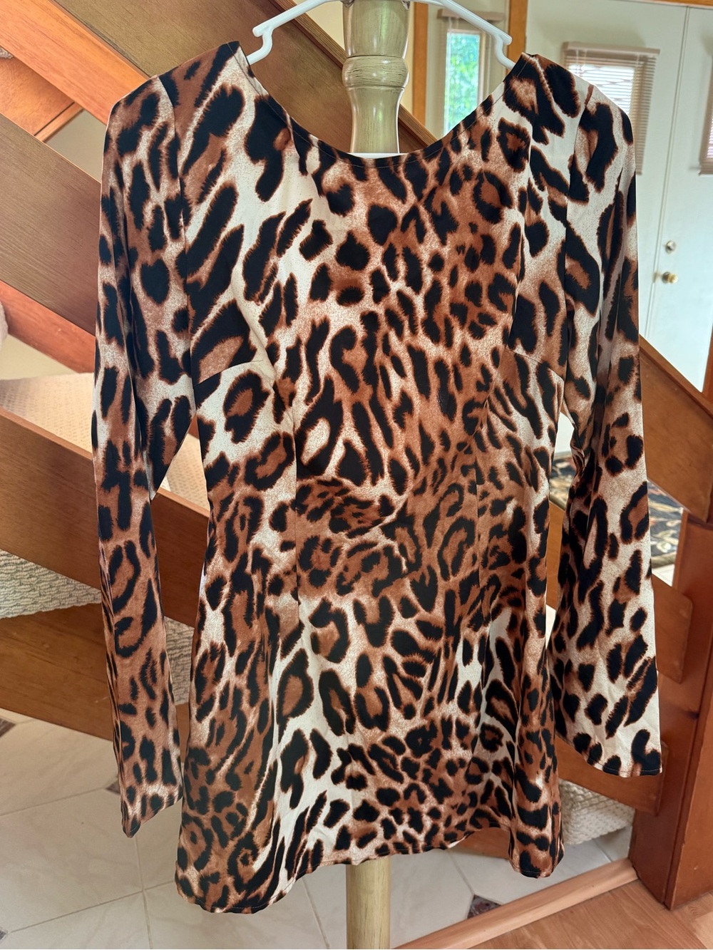 Lioness Leopard Print Dress - Brown, Black, Cream